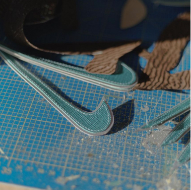 Sneaker material detail